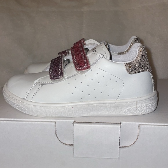 NWT Naturino HASSELT 2 VL. Leather and Glitter Girls Sneakers - Picture 12 of 16